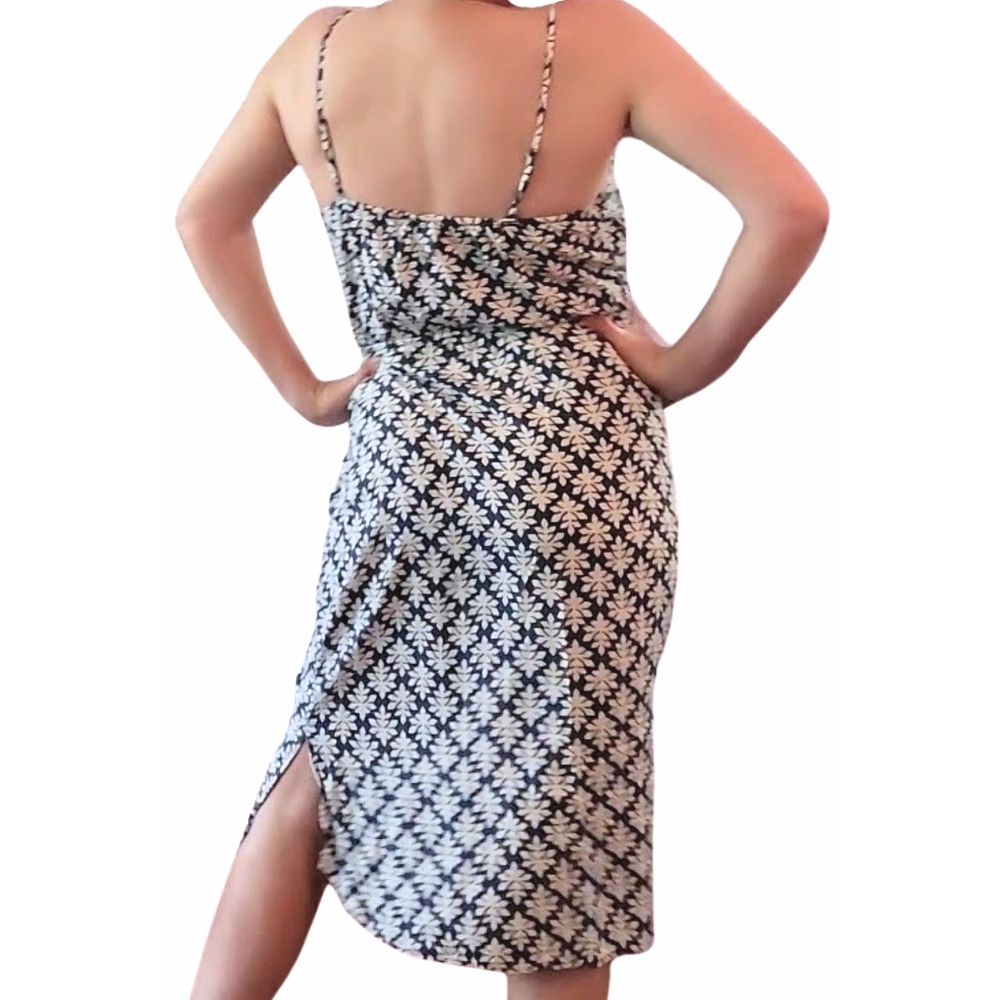 GAP Long Lightweight Navy and White Print Dress